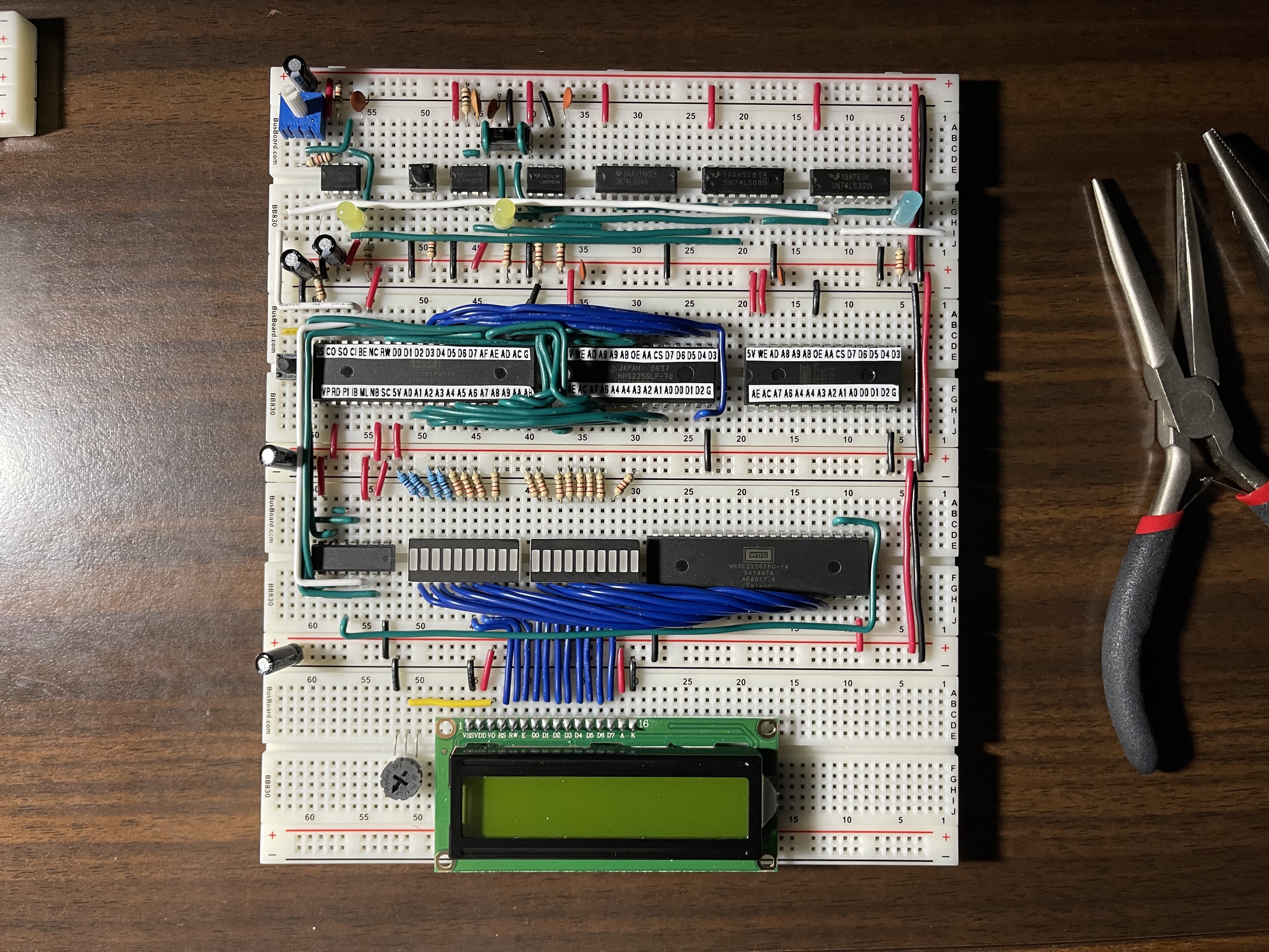 Labels done, progress on the wiring